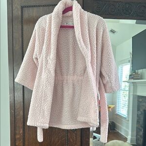 Little Giraffe Cozy Pink Sherpa Robe size 2-4